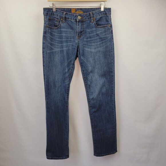 Kut From The Kloth Slim Straight Leg Denim Jeans Size 6 - Picture 1 of 13
